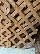 Lot of Three Plastic Diamond Lattice Panels