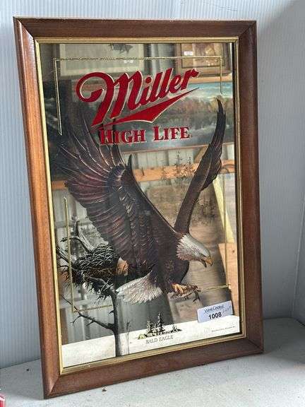 Miller High Life Bald Eagle Mirror, Wildlife Series image