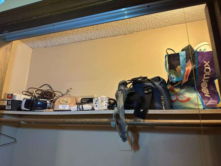 Collection of Cameras, Phone, Clock, and Accessories image