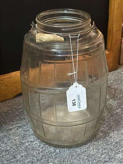 Vintage Style Duraglas Barrel Pickle Jar image