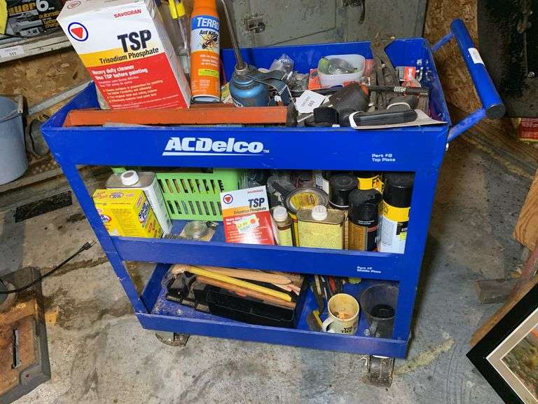 Assorted Tools and Supplies CONTENTS ONLY CART NOT INCLUDED image