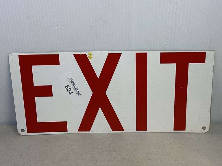 Metal Exit Sign image