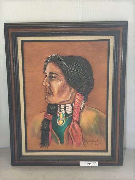 Signed M. Youngbuck '94 Framed Portrait Painting image