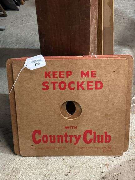 Country Club Beer Advertising Sign Faces image