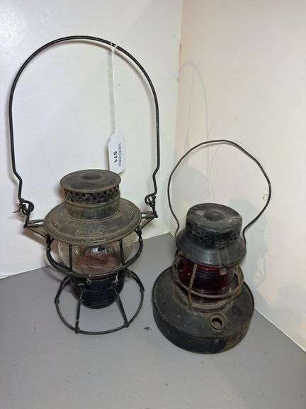 Pair of Railroad Lanterns - Adlake & Unmarked image