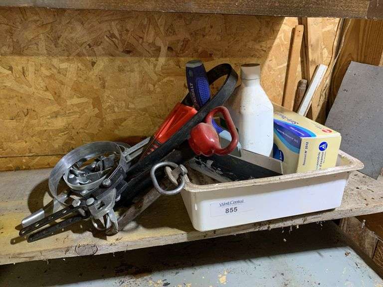 Assorted Automotive Tools and Fluids image