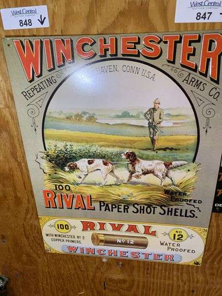 Winchester Rival Paper Shot Shells Advertising Sign image