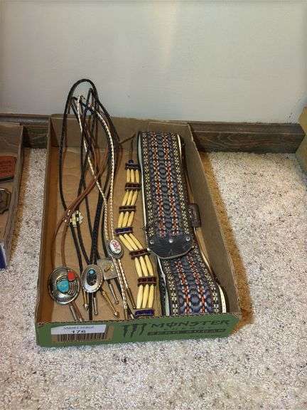 Assorted Bolo Ties and Belt image