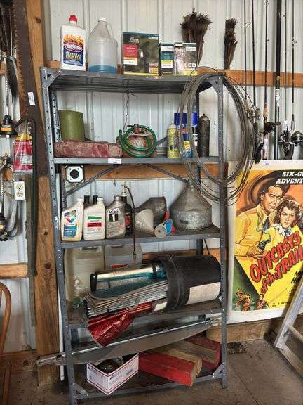 Contents of Shelf-Various Automotive, Outdoor, and Household Items image