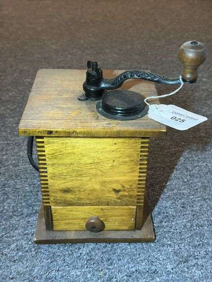 Wooden Coffee Grinder with Drawer image