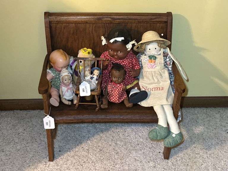 Wooden Bench BENCH ONLY CONTENTS NOT INCLUDED image