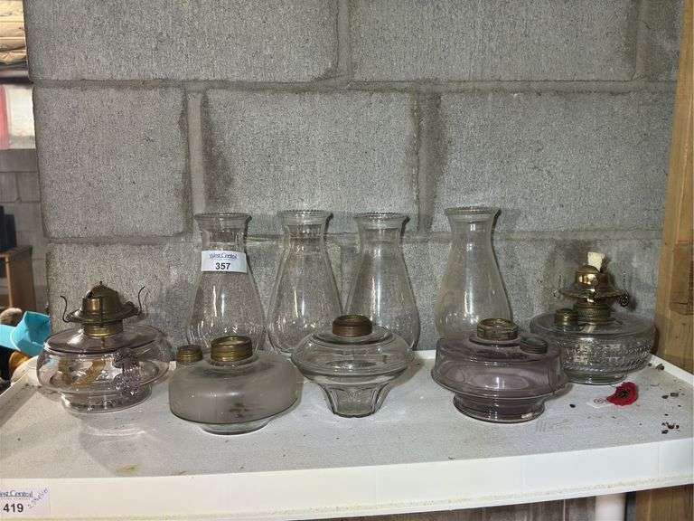 Glass Oil Lamps and Lamp Chimneys image
