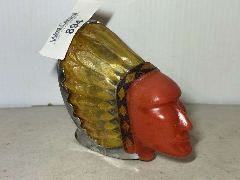 Vintage Indian Head Hood Ornament image