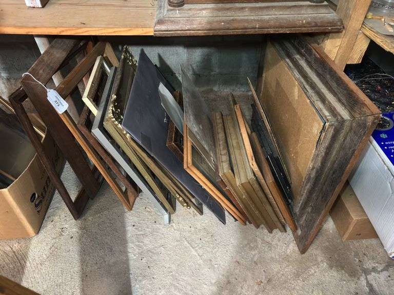 Assorted Picture Frames - Wood, Metal, and Glass image