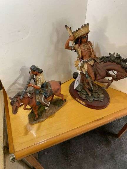 Pair of Native American "Spirit of the Land" Horse Figurines image