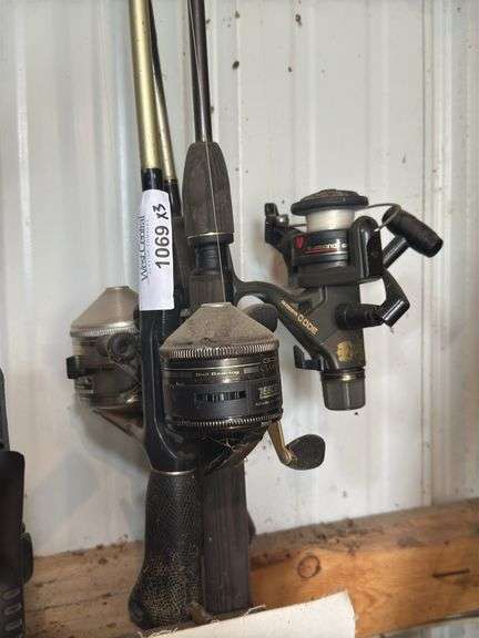 3-Fishing Rod and Reel Assortment - Zebco and Shimano image