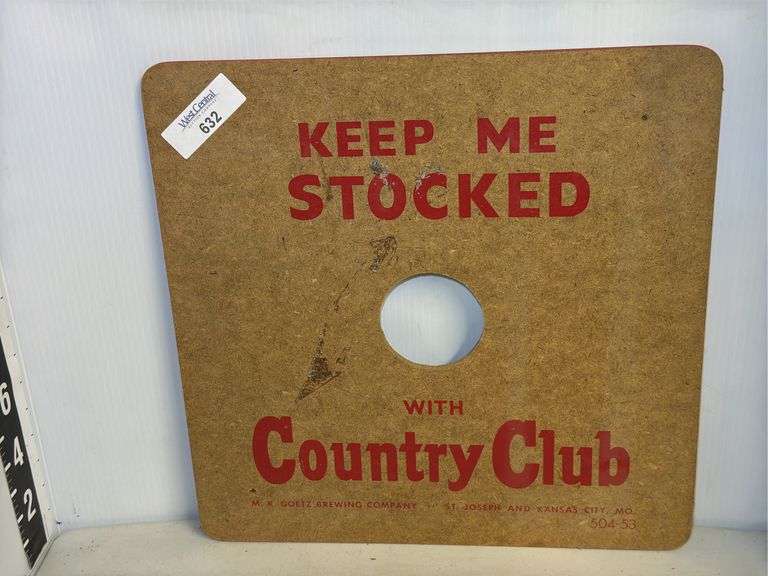 Goetz Country Club Beer Advertising Board image