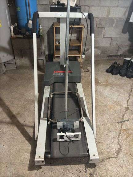 Lifestyler 2000 Electronic Ergometer Treadmill, Muscle Master Massager, & Clothes Rack image