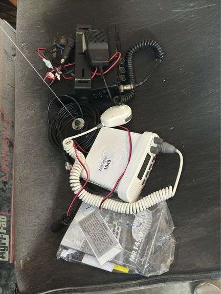 Cobra Marine Radio and 18 WX ST CB Radio Lot image