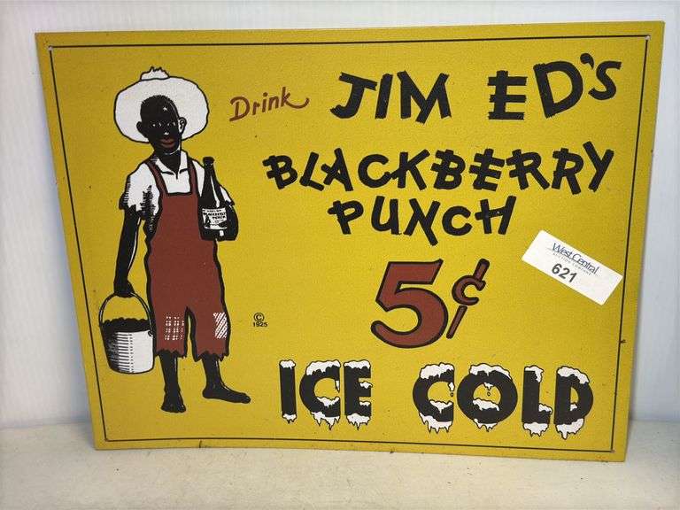 Jim Ed's Blackberry Punch Advertising Sign image