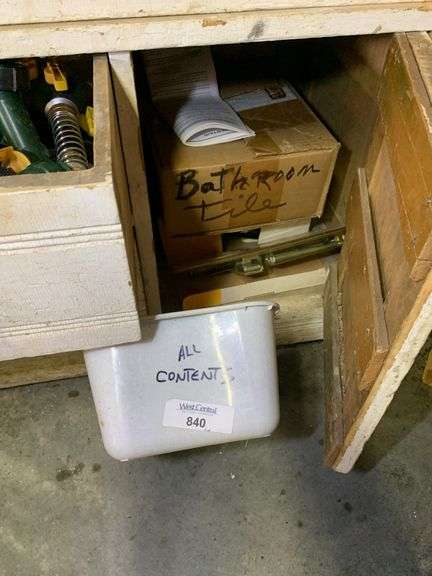 Contents of Cabinet - Tools, Hardware, and More image
