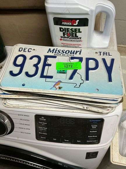 Lot of Missouri License Plates image