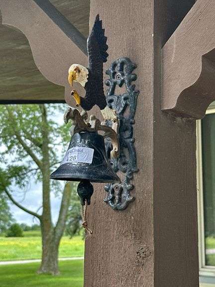 Cast Iron Eagle Topped Dinner Bell image