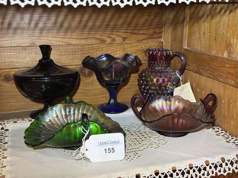 Fenton, Carnival Glass, and misc. glassware image