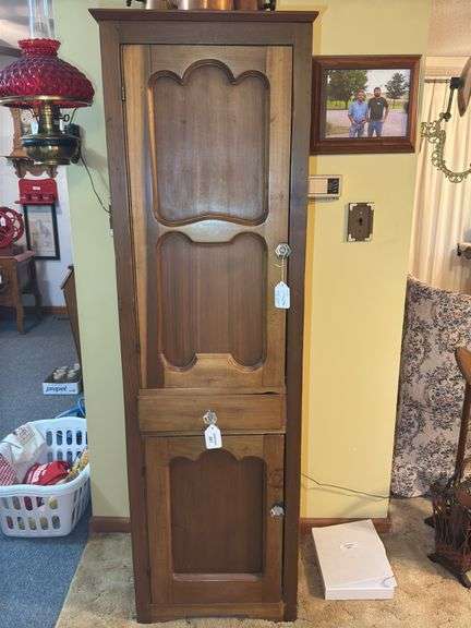 Freestanding Wooden Cupboard with Drawer CABINET ONLY NO CONTENTS image