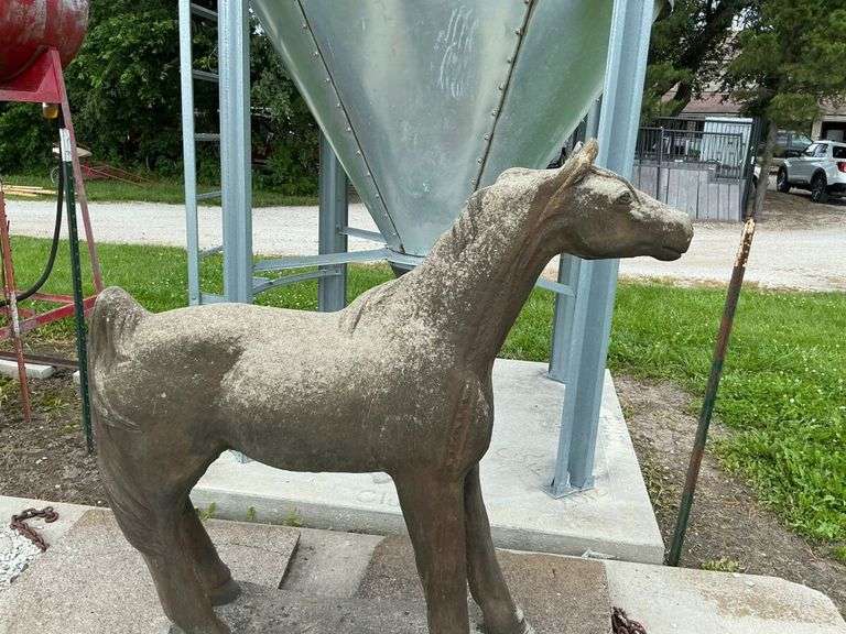 Concrete Horse Statue Lawn Ornament