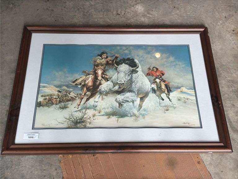 McCarthy Framed Print - "White Buffalo" 44/1500 image