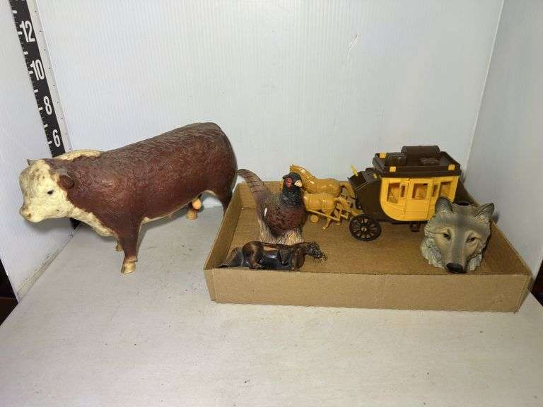 Mixed Lot of Animal Figures and Stagecoach image
