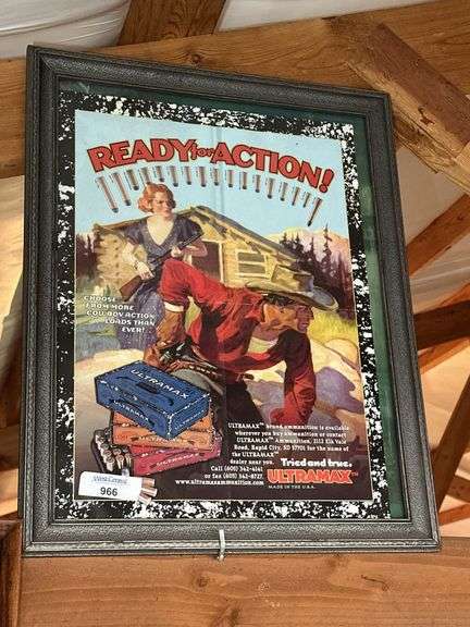 Framed Ultramax Ammunition Advertising Poster image