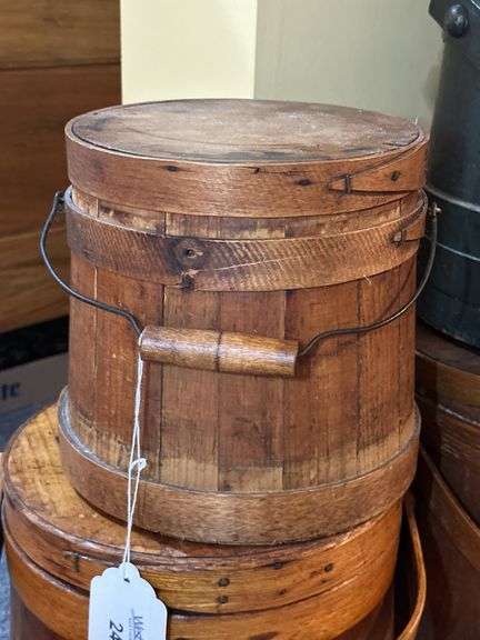 Handcrafted Wooden Lidded Bucket image