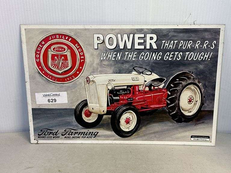 Ford Jubilee Tractor Advertising Sign image