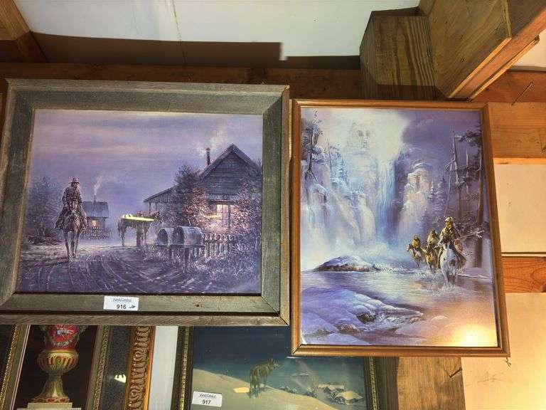 Framed Western and Native American Art Prints image
