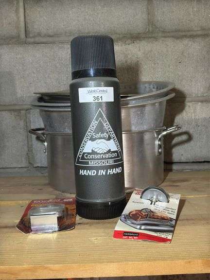 Metal Pots, Thermos, and Thermometers image