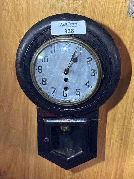 Vintage American Wall Clock with Key image