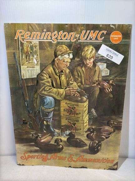 Remington-UMC Sporting Arms & Ammunition Advertising Sign image