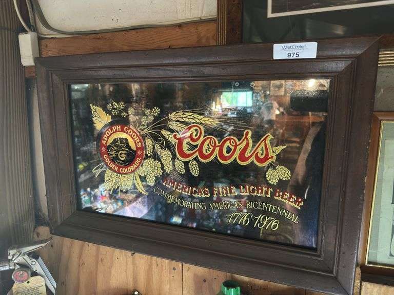 Coors Bicentennial Mirror Sign image