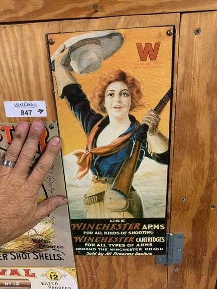 Winchester Arms Advertising Sign image