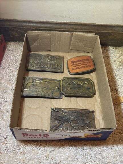 Belt Buckle Lot - Colt, Remington, Winchester, Second Amendment image