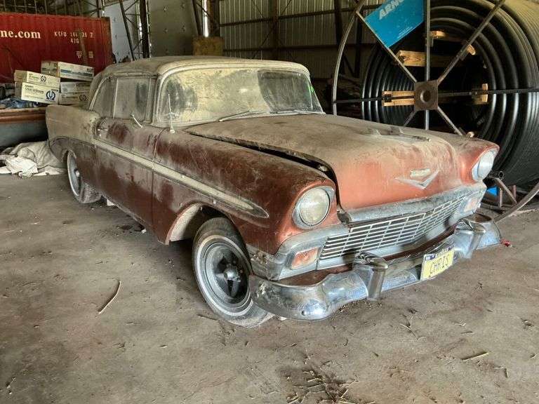 1956 Chevrolet Bel Air Convertible Project Car and Chev engine