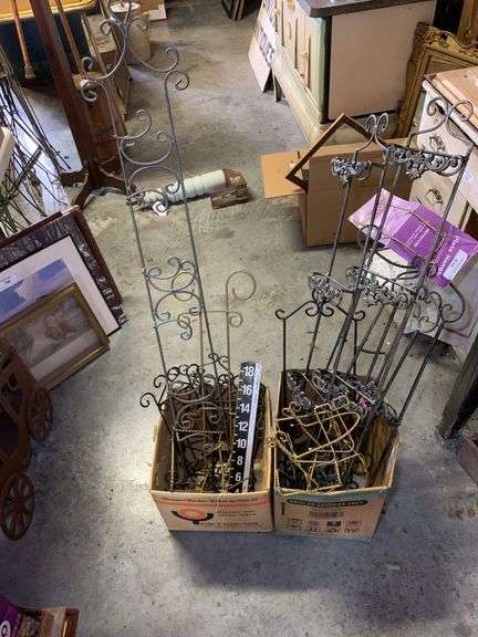 Lot of Assorted Display Easels and Plate Hangers image