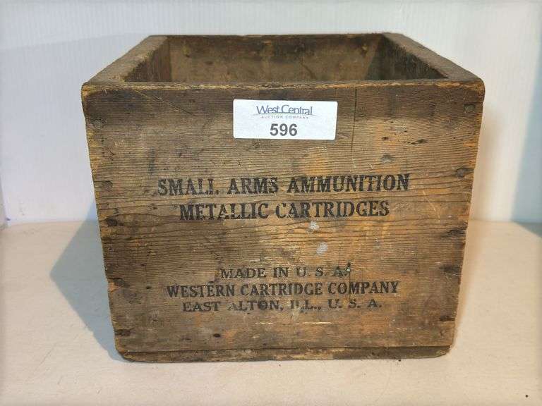 Wooden Ammunition Box: Western Cartridge Company image