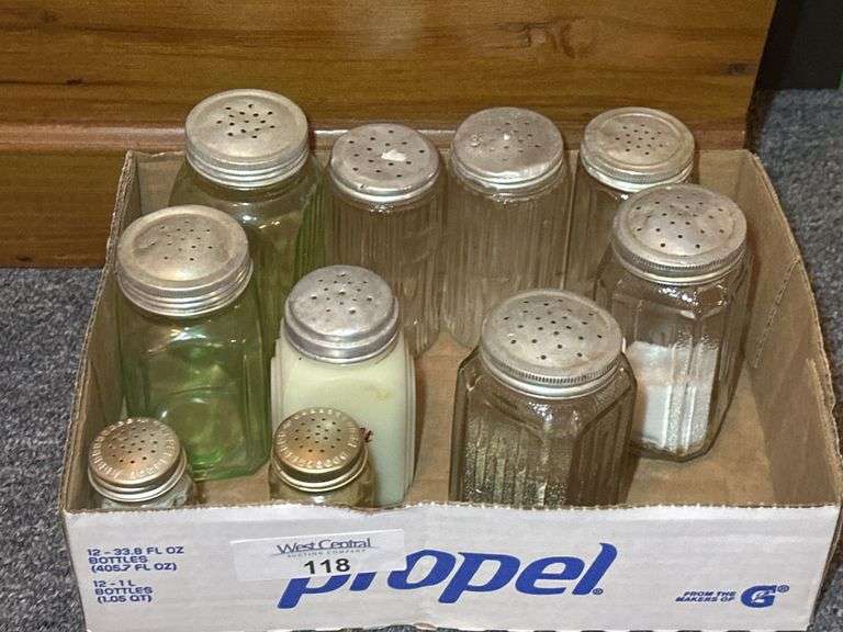 Assorted Glass Salt and Pepper Shakers image