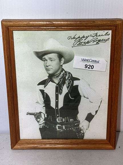 Roy Rogers Signed Framed Photo image