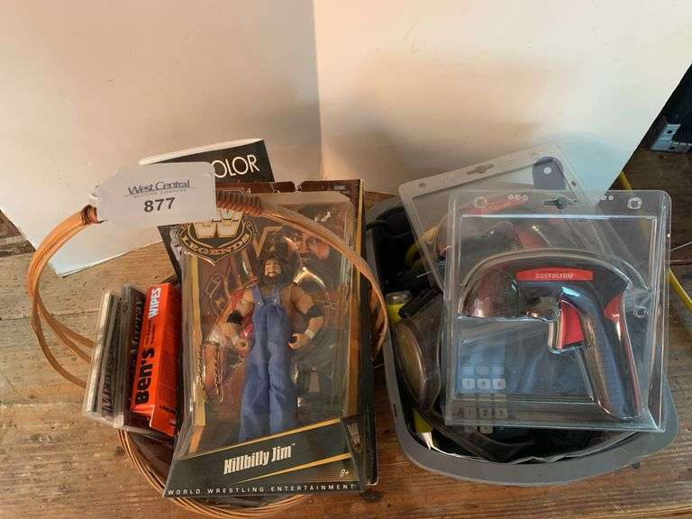 Mixed Lot: Hillbilly Jim Action Figure, Music CDs, & More image
