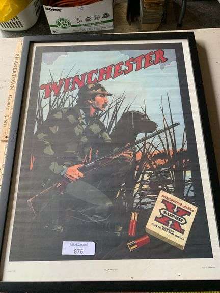 Framed Winchester "Duck Hunter" Print image