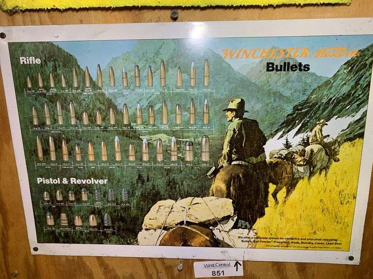 Winchester-Western Bullets Metal Sign image